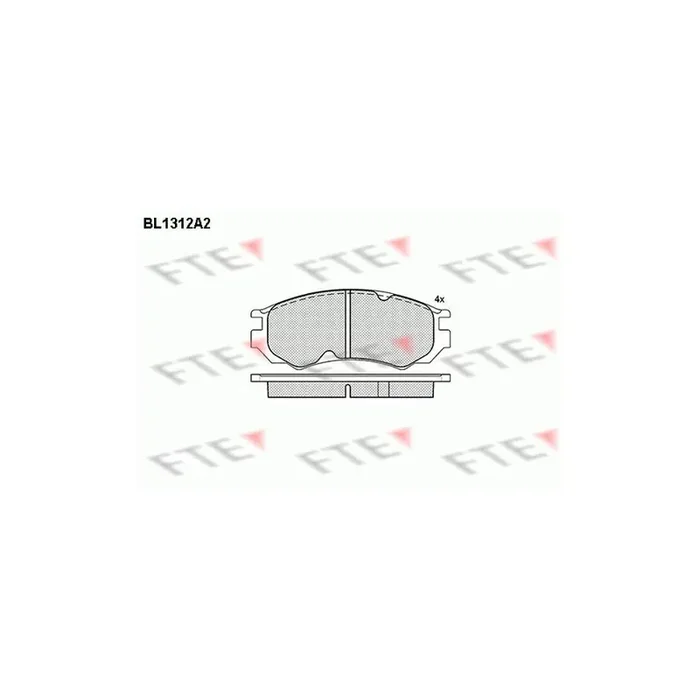 FTE Bl1312A2 Brake Pad Set