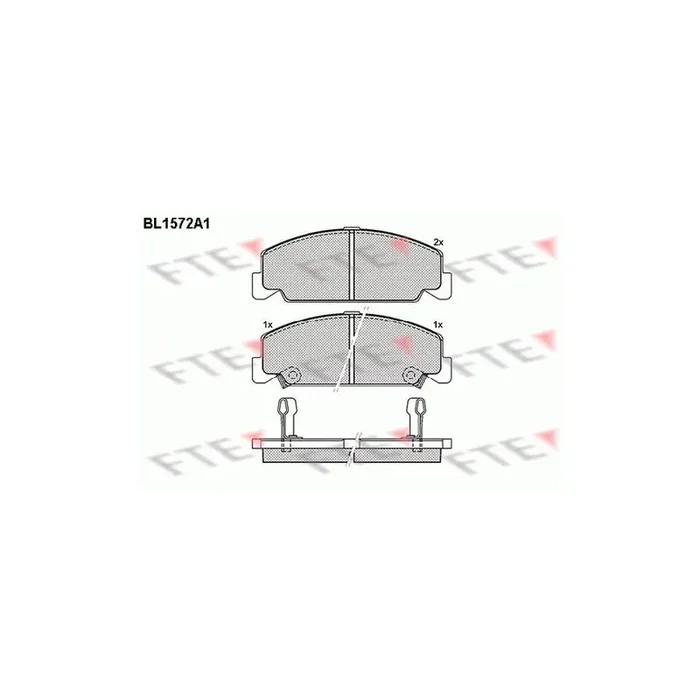 FTE Bl1572A1 Brake Pad Set