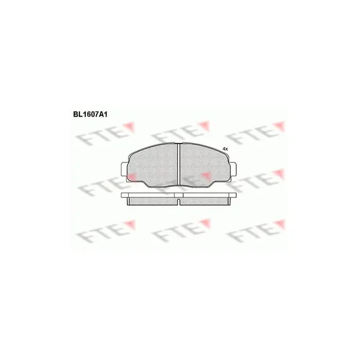 FTE Bl1607A1 Brake Pad Set for Toyota Dyna