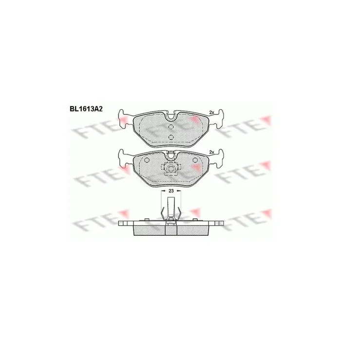 FTE Bl1613A2 Brake Pad Set