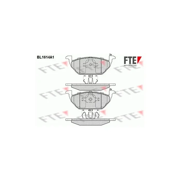 FTE Bl1614A1 Brake Pad Set