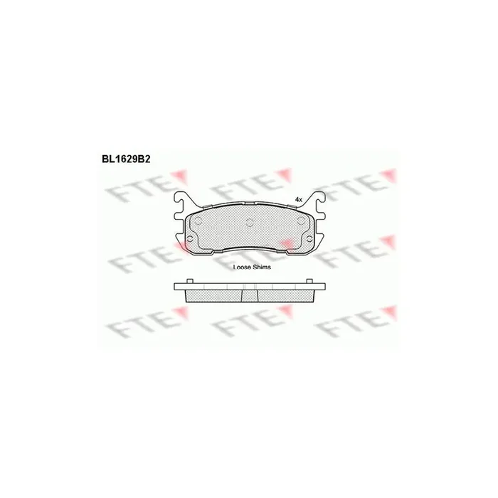 FTE Bl1629B2 Brake Pad Set