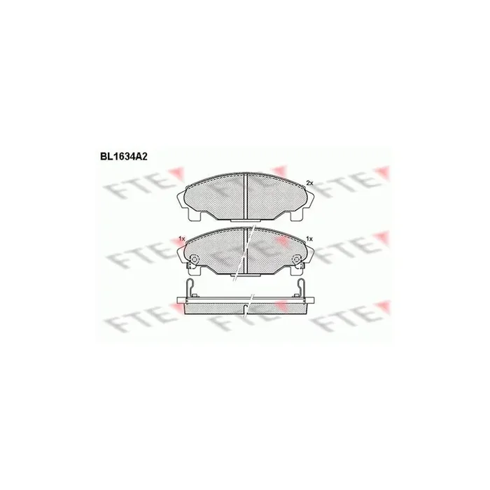 FTE Bl1634A2 Brake Pad Set