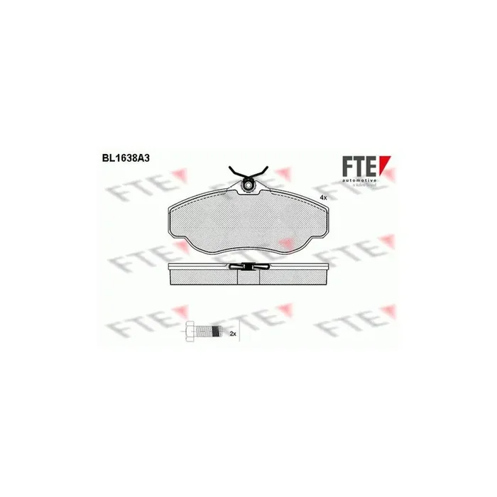 FTE Bl1638A3 Brake Pad Set