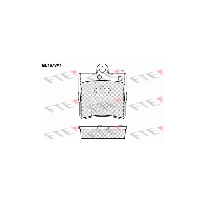 FTE Bl1678A1 Brake Pad Set