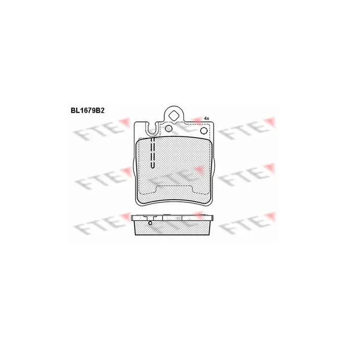 FTE Bl1679B2 Brake Pad Set