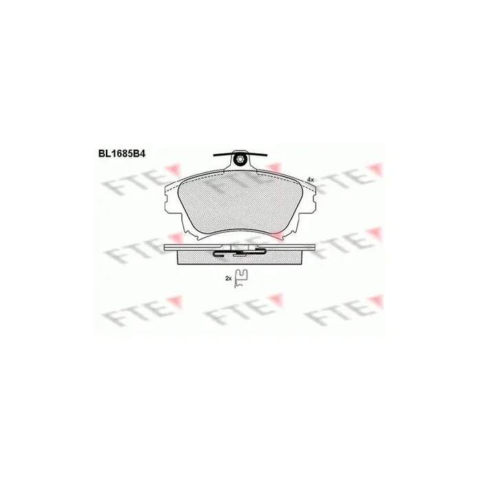 FTE Bl1685B4 Brake Pad Set