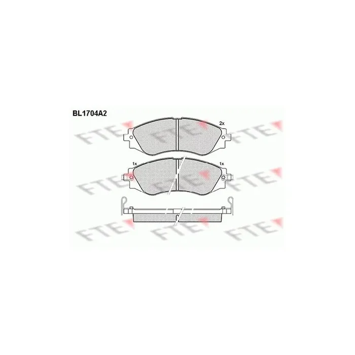 FTE Bl1704A2 Brake Pad Set