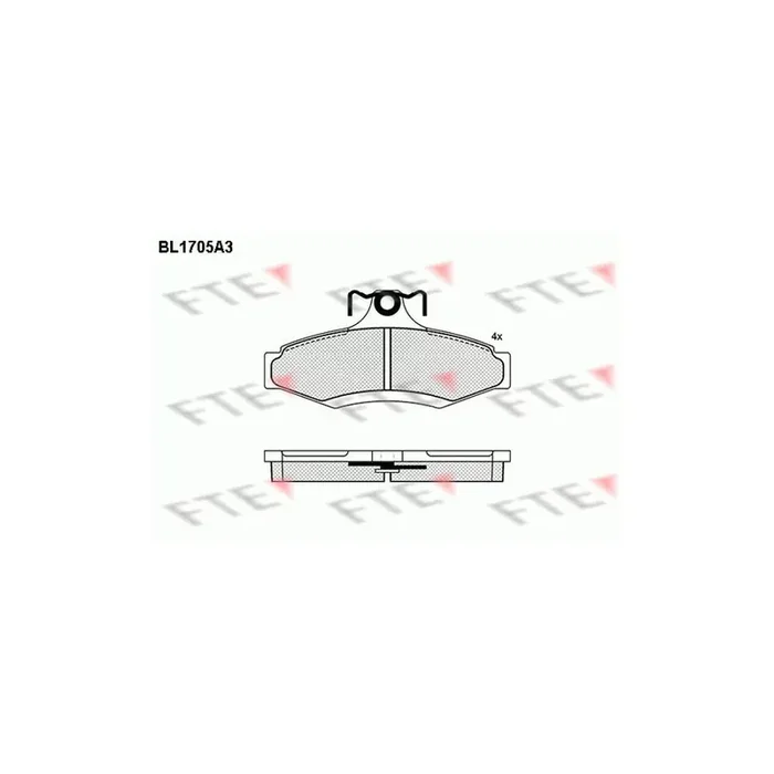 FTE Bl1705A3 Brake Pad Set