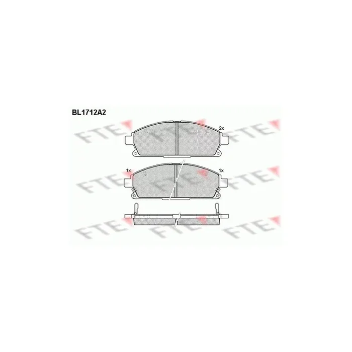 FTE Bl1712A2 Brake Pad Set