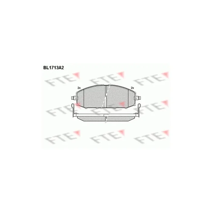 FTE Bl1713A2 Brake Pad Set for Nissan Patrol