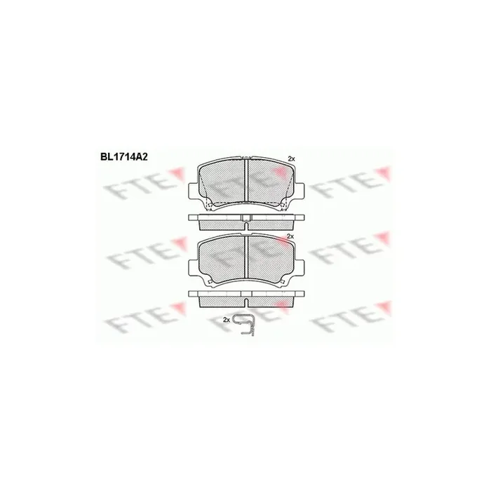 FTE Bl1714A2 Brake Pad Set for Suzuki Wagon R I Hatchback (Em)
