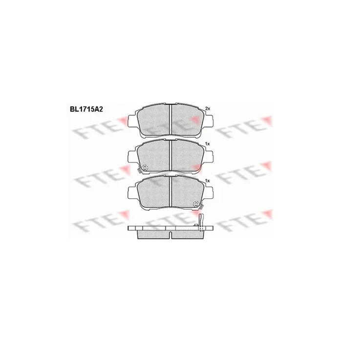 FTE Bl1715A2 Brake Pad Set