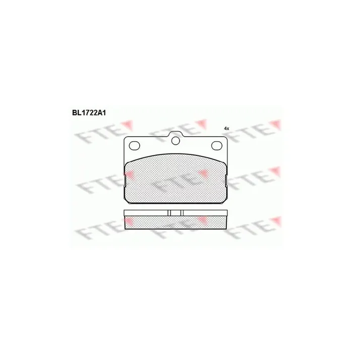 FTE Bl1722A1 Brake Pad Set for Toyota Corolla