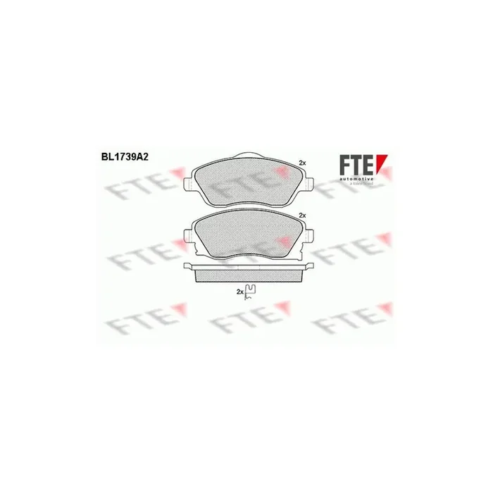 FTE Bl1739A2 Brake Pad Set