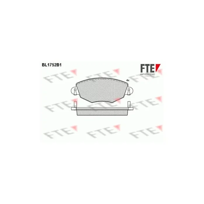 FTE Bl1752B1 Brake Pad Set