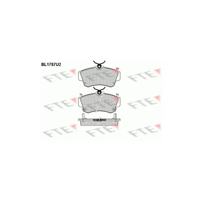 FTE Bl1787U2 Brake Pad Set for Chrysler Pt Cruiser