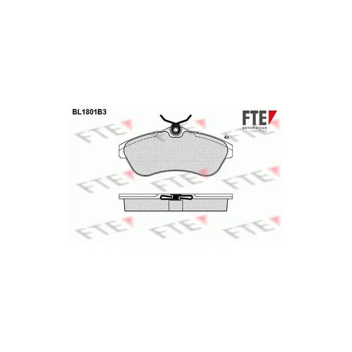 FTE Bl1801B3 Brake Pad Set