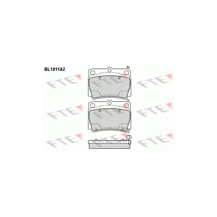 FTE Bl1811A2 Brake Pad Set