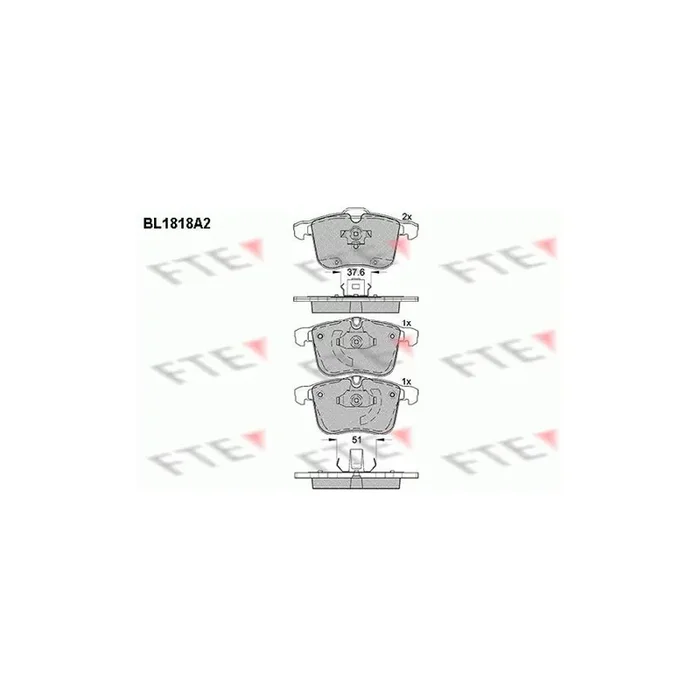 FTE Bl1818A2 Brake Pad Set