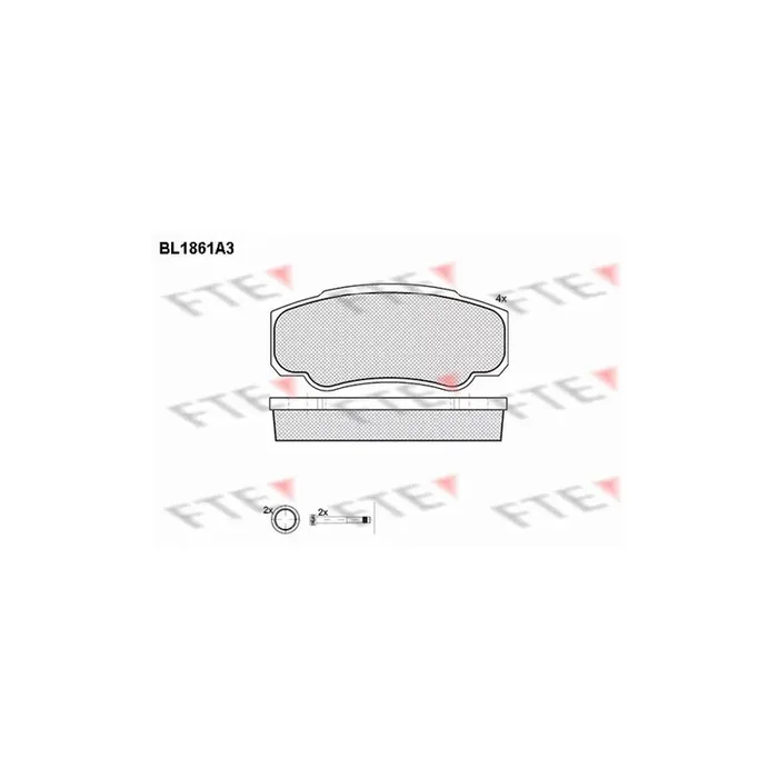 FTE Bl1861A3 Brake Pad Set