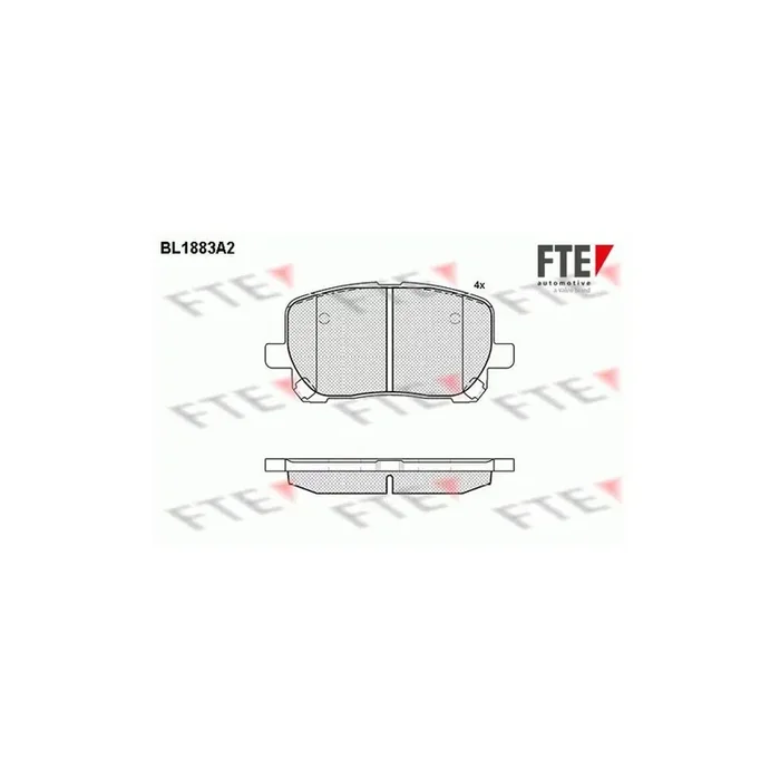 FTE Bl1883A2 Brake Pad Set for Toyota Avensis Verso (M2)