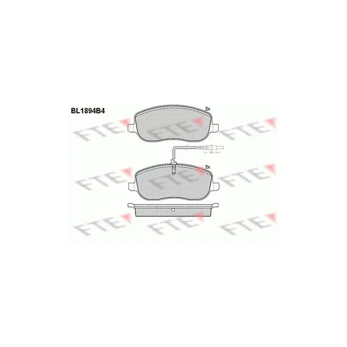 FTE Bl1894B4 Brake Pad Set