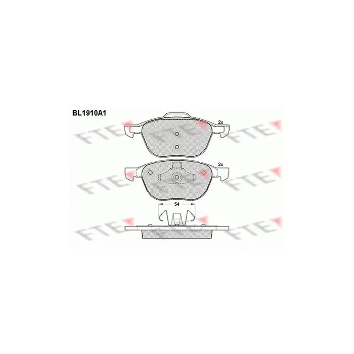 FTE Bl1910A1 Brake Pad Set