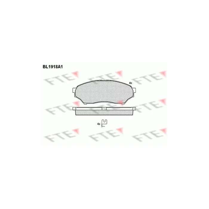 FTE Bl1918A1 Brake Pad Set for Mitsubishi Shogun Pinin (V60)