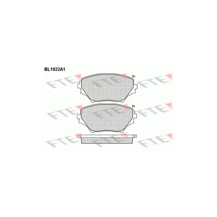 FTE Bl1922A1 Brake Pad Set for Toyota Rav4 II Off-Road (Xa20)