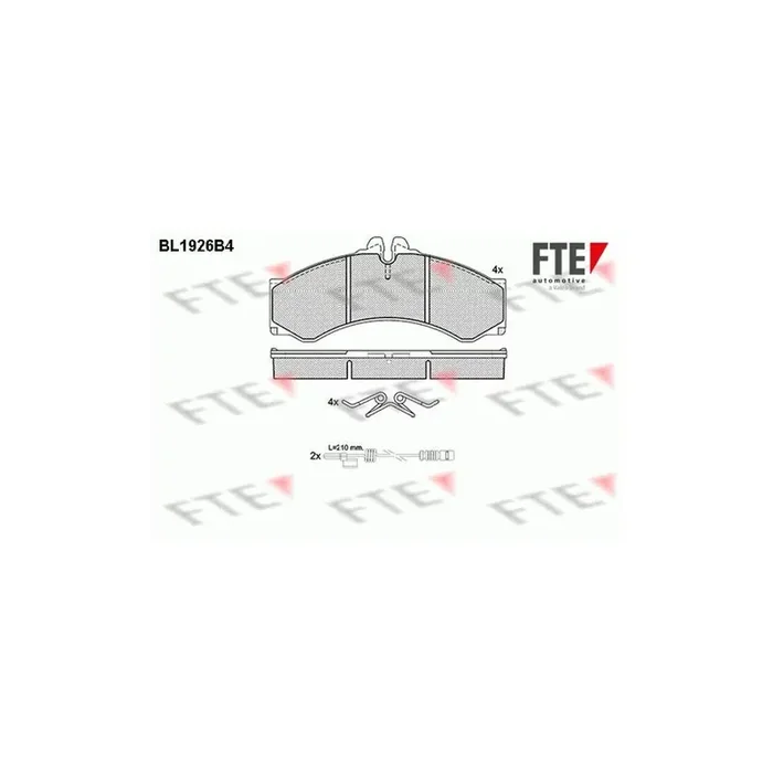 FTE Bl1926B4 Brake Pad Set
