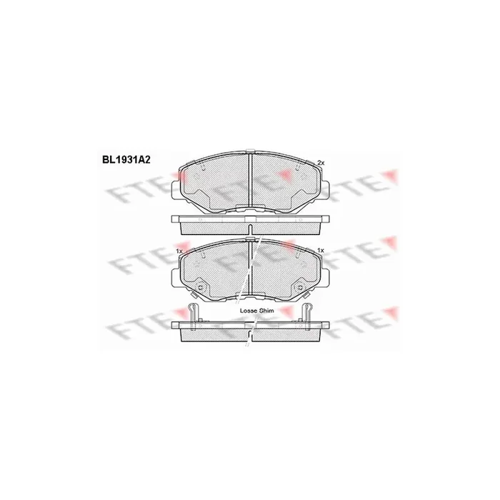 FTE Bl1931A2 Brake Pad Set