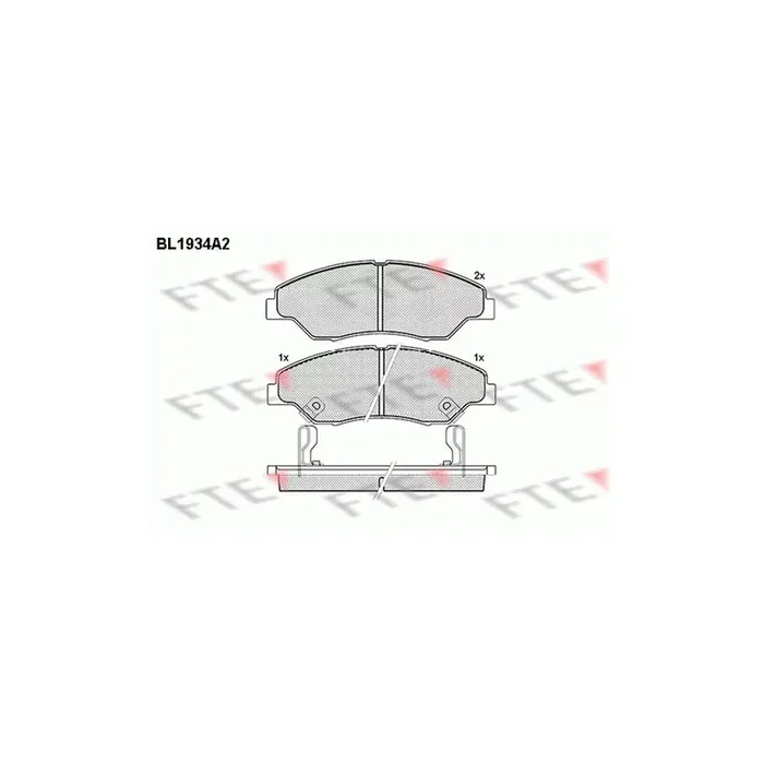 FTE Bl1934A2 Brake Pad Set