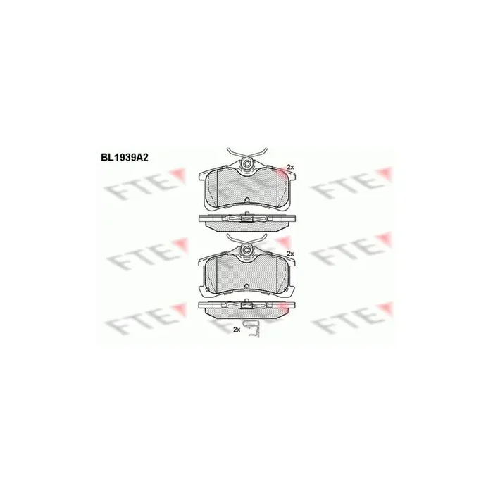 FTE Bl1939A2 Brake Pad Set