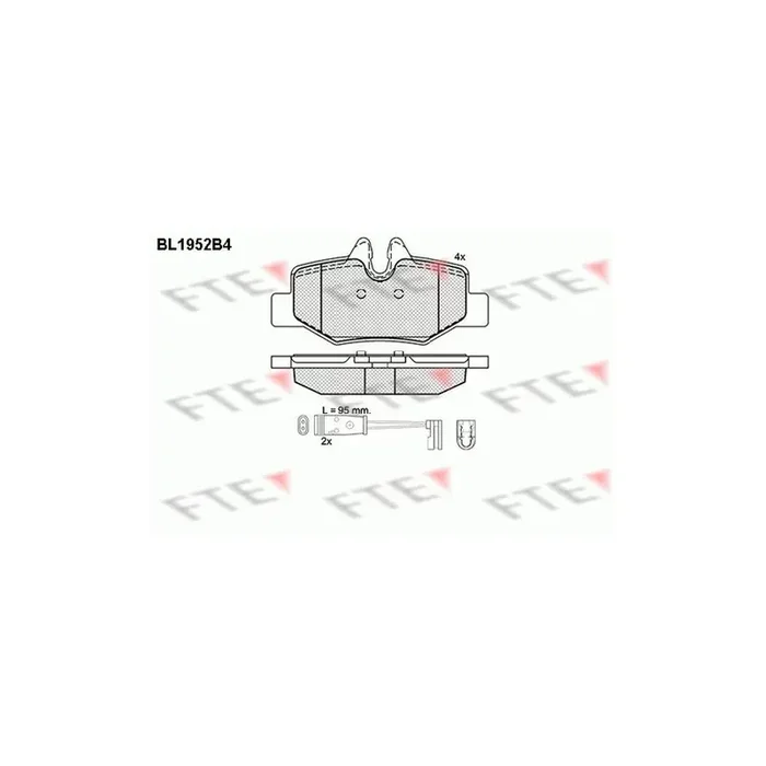 FTE Bl1952B4 Brake Pad Set