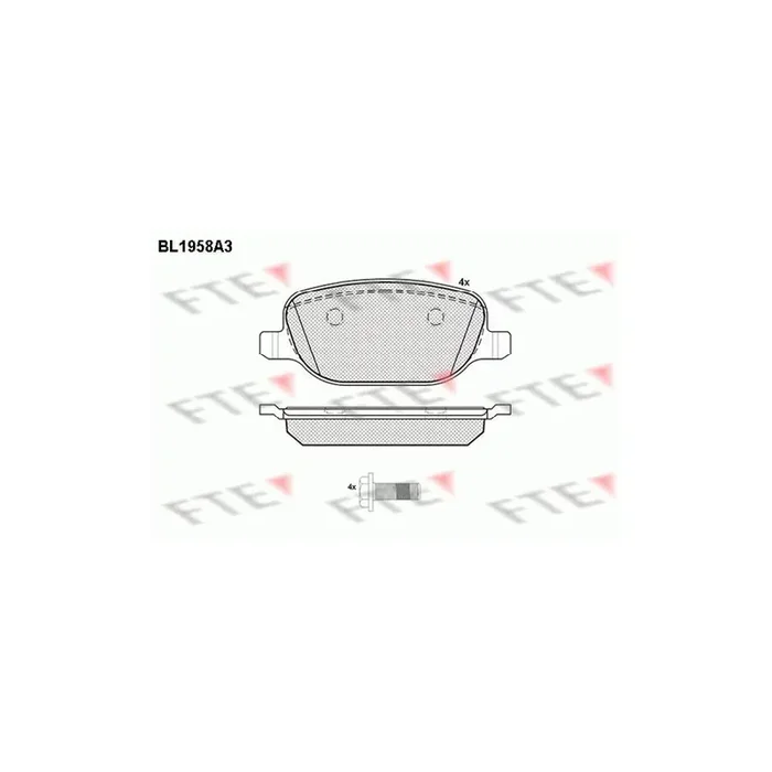 FTE Bl1958A3 Brake Pad Set