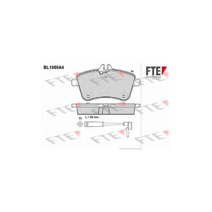 FTE Bl1986A4 Brake Pad Set