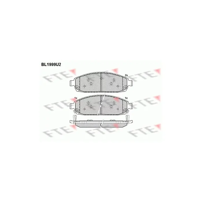 FTE Bl1999U2 Brake Pad Set