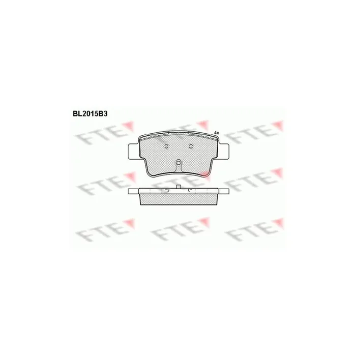 FTE Bl2015B3 Brake Pad Set