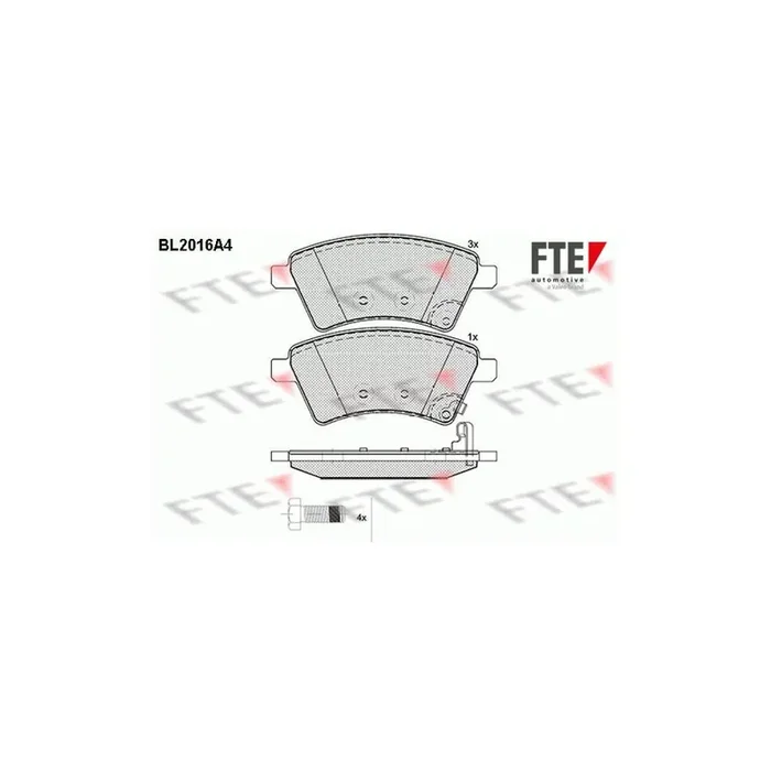 FTE Bl2016A4 Brake Pad Set