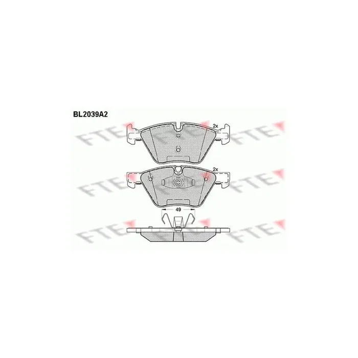 FTE Bl2039A2 Brake Pad Set