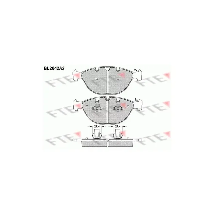 FTE Bl2042A2 Brake Pad Set