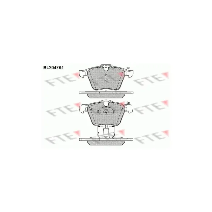 FTE Bl2047A1 Brake Pad Set