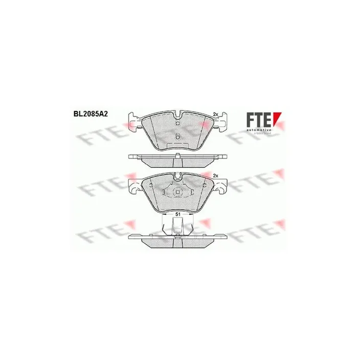 FTE Bl2085A2 Brake Pad Set for BMW 5 Series