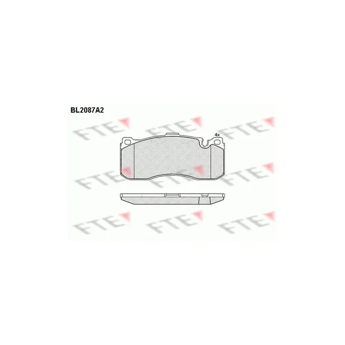 FTE Bl2087A2 Brake Pad Set