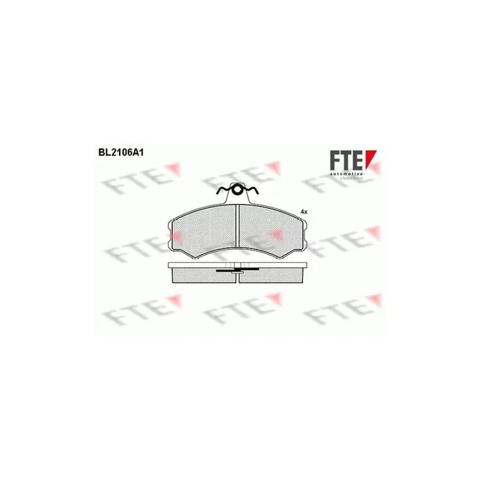FTE Bl2106A1 Brake Pad Set for Land Rover 88/109