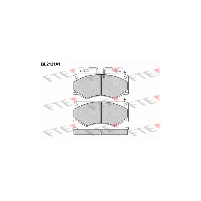 FTE Bl2121A1 Brake Pad Set for Iveco Daily