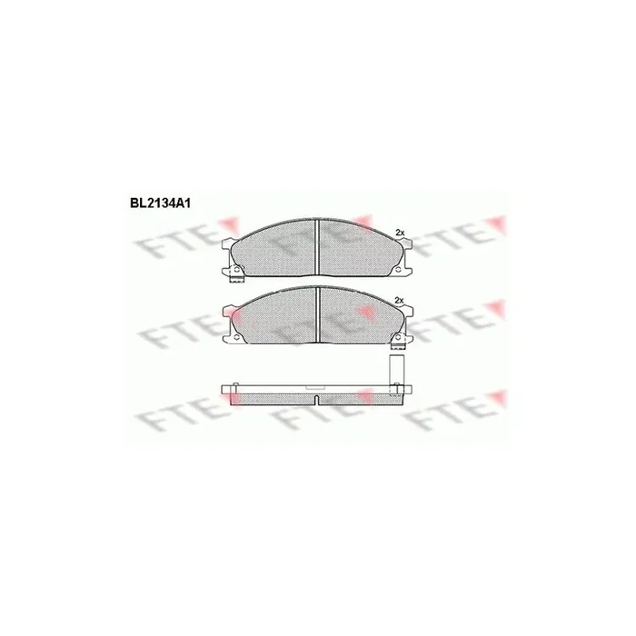 FTE Bl2134A1 Brake Pad Set for Subaru Svx (CX)