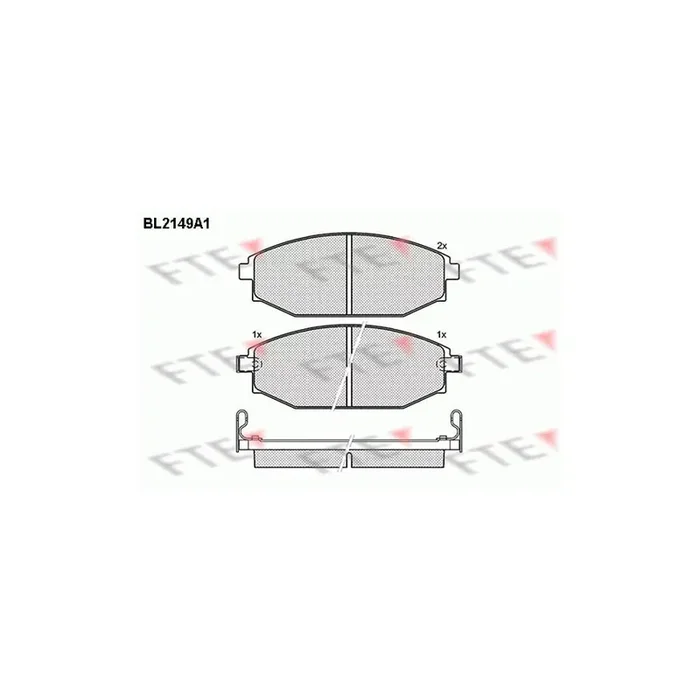 FTE Bl2149A1 Brake Pad Set