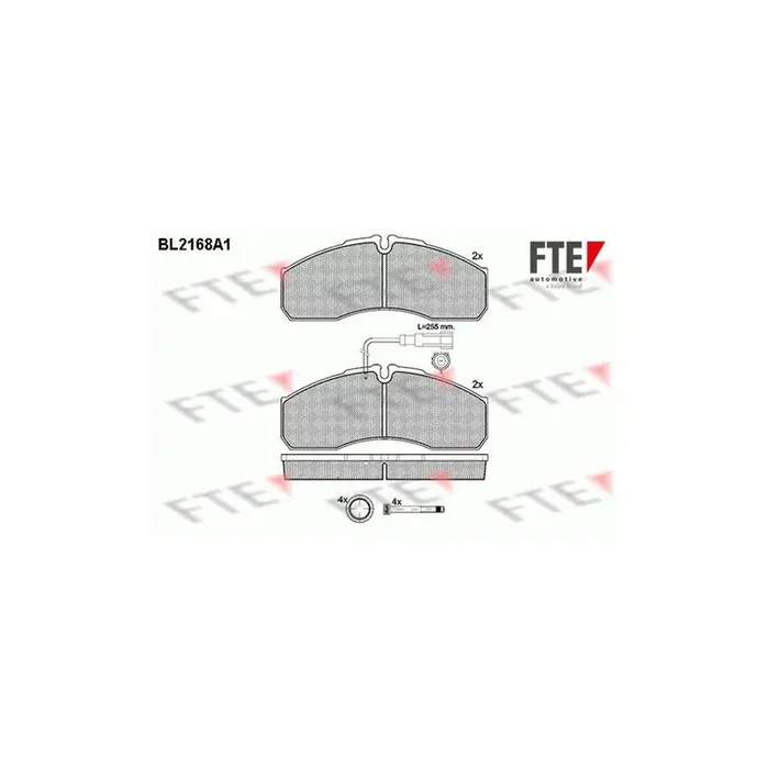 FTE Bl2168A1 Brake Pad Set